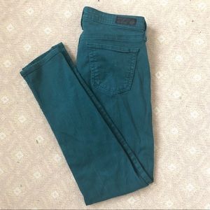Green Cigarette Leg Jeans/Pants from Anthropologie